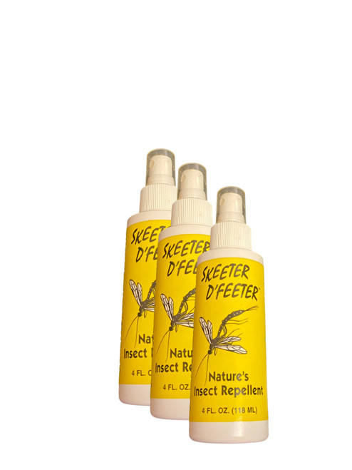 Skeeter D' Feeter 3 Pack-Natural Personal Insect Repellant 4oz.