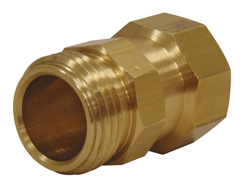 Dramm Brass Hose Swivel to Freely Move Hose and Wand Independently, No Kinking or Fighting with Hose, Brass Hose Swivel 3/4 in. Male to 3/4 in. Female 