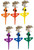 Colorstorm Stake Base Impulse Sprinkler Assorted Colors