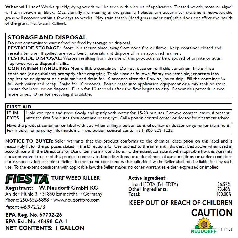Fiesta Selective Post-Emergent Turf Weed Killer 1 Gallon Herbicide - AG ...