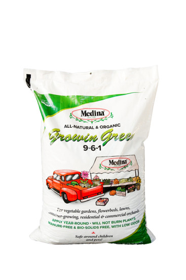 Medina 9-6-1 Growin Green 25 Lb. Bag - AG Organics