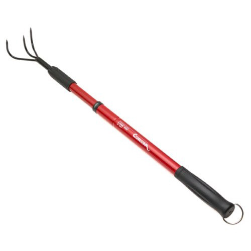 Extendable Handle 3-Tine Hoe, Steel Handle, 18 Inch - 32 Inch. Non
