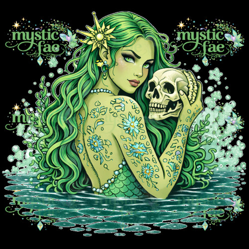 PRE-ORDER GOTHIC MERMAID SIRENS CLIPART 30CM DTF DESIGNS