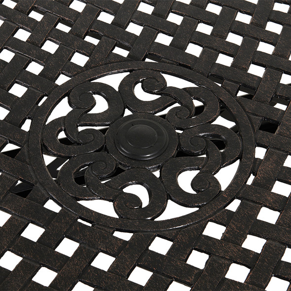 Bellagio Desert Bronze Cast Aluminum 90 x 64 in. Dining Table Bellagio Desert Bronze Cast Aluminum 90 x 64 in. Dining Table