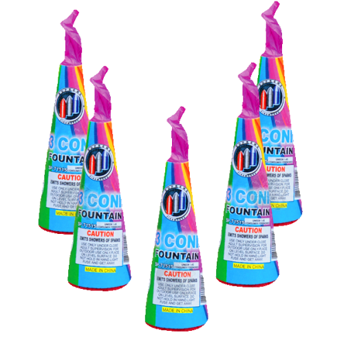 No. 3 Conic Fountain Captain Jim's Fireworks