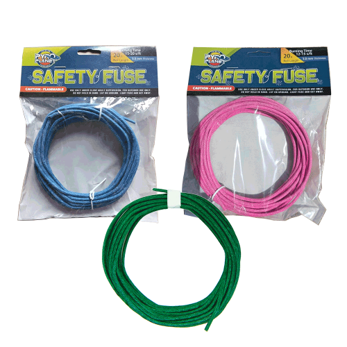Safety Fuse Assorted - 15 rolls (Case)