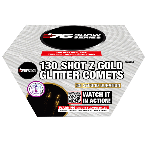 130s Z Gold Glitter Comets (35sec) (Show) (Case)