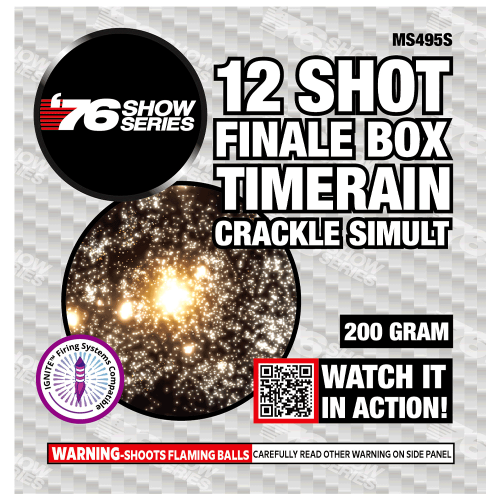 12s Finale Box: Timerain Crackle (Simult) 200g (Case)