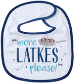 Rite Lite Chanukah "More Latkes Please" Chanukah Bib