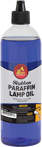 Ner Mitzvah Blue Shabbos Paraffin Lamp Oil, 946ml