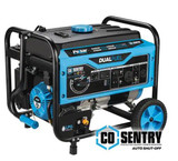 5250/4250 -Watt Dual-Fuel Gasoline and Propane with Recoil Start Portable Generator, CO Shutoff