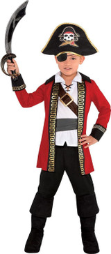 Amscan 8400019 Boys Pirate Captain Costume - Small (4-6) 1 set