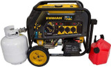 Portable Generator for Home. 10000/8000 Watt 120/240V 30/50A Electric Start Gas or Propane Dual Fuel Portable Generator for Home CTEL Certified, 8 Gallon Tank Provides 12 Hours of Runtime