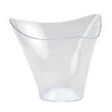 Mini Flared Triangle Cup - 12 Count - Clear