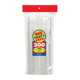 Amscan Big Party Pack Plastic Cup Lids, Clear - 50 count