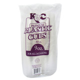 K&C Clear 9 Oz Plastic Cups, 80pk