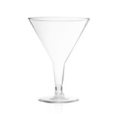 Jumbo Clear Plastic Martini Glasses, 25oz, 4ct