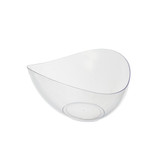 Clear Egg Shaped Bowl 8"