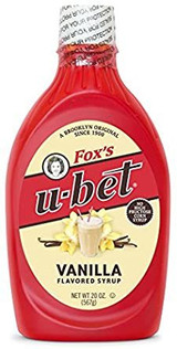 Fox's U-Bet Vanilla Syrup, 20 Oz