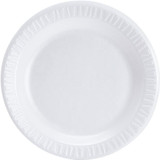 Dart 7" White Foam Dinner Plates, 125pk