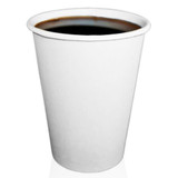 10 Oz White Paper Hot Cups, 50pk