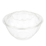 32 Oz Clear Plastic Rose Salad bowl With Lid