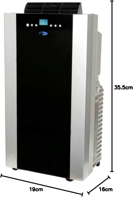 Whynter 14,000 BTU Dual Hose Portable Air Conditioner with Storage