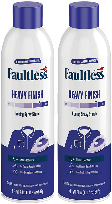 Laundry Starch Spray, Faultless Lavender Spray Starch 20 oz Cans for a  Smooth Iron Glide on Clothes & Fabric Even Spray, Easy Iron Glide, No  Reside