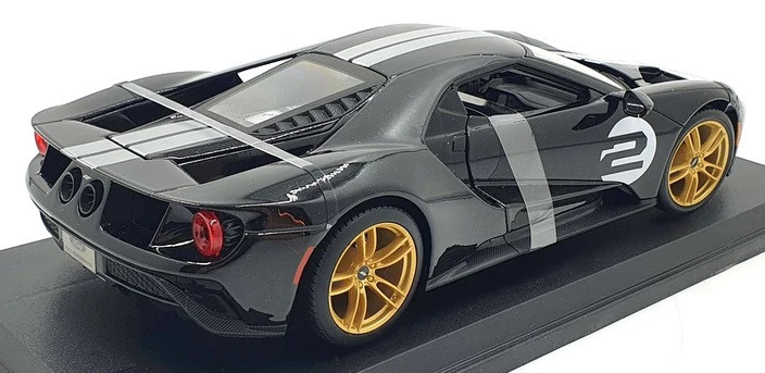 Maisto 1/18 - Ford GT 2017 #2 - Noire - Modèle Moulé Sous Pression 46629