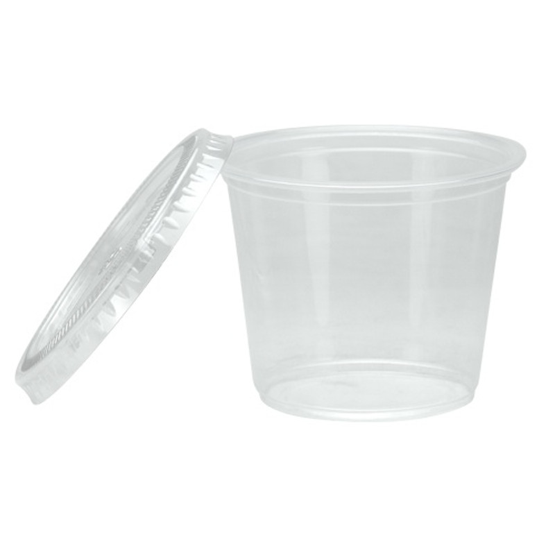 Reusable Small 1.5oz Clear Plastic Containers with Lids Favor Storage