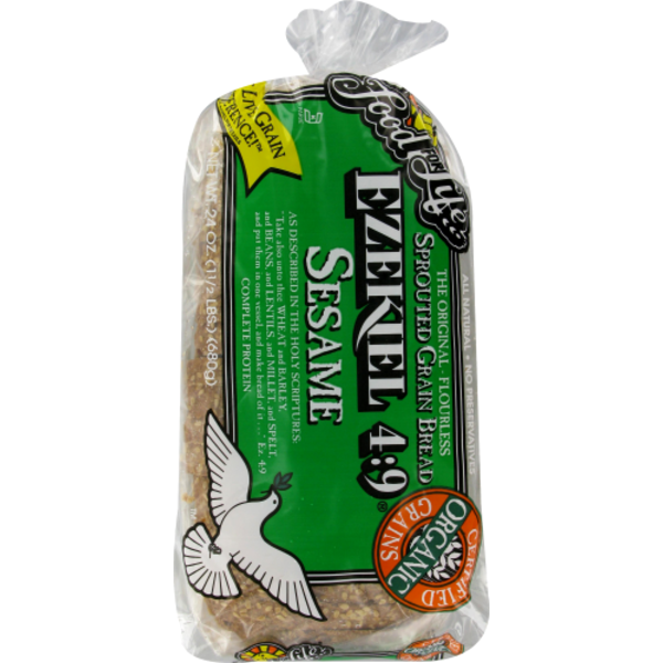 Food for Life Ezekiel Sesame Sprouted Grain Loaf, 680g