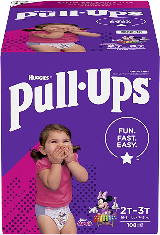 Huggies Pull-Ups 2T-3T, 128CT - Never 