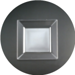 Square Clear Plates