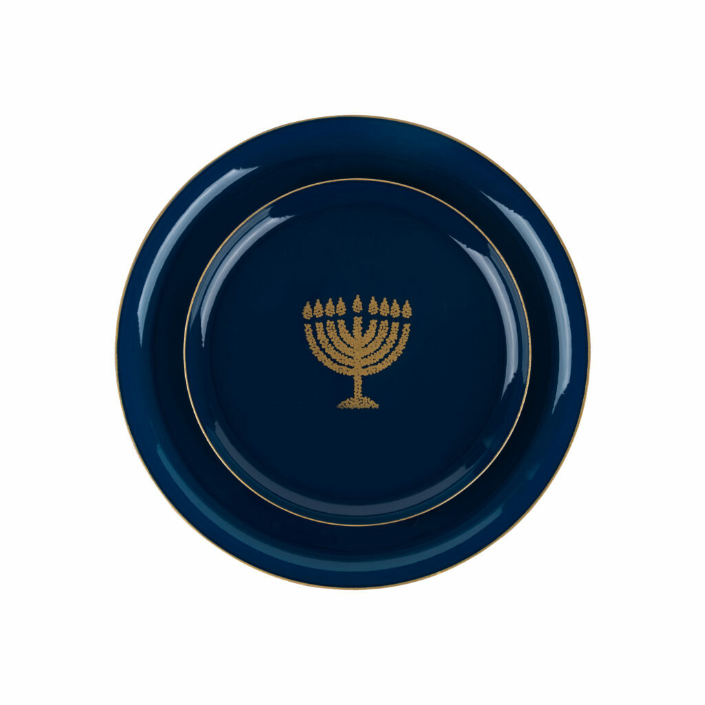 Chanukah Glittered Collection Navy Blue