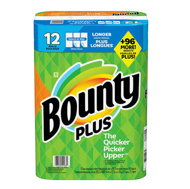 Bounty Plus 12 Rolls Paper Towel - Never Wash A Dish