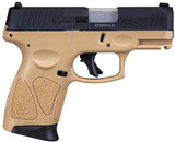 Taurus G3C, 9mm Luger, 12+1, 3.26" Barrel, SA w/Restrike, Tan