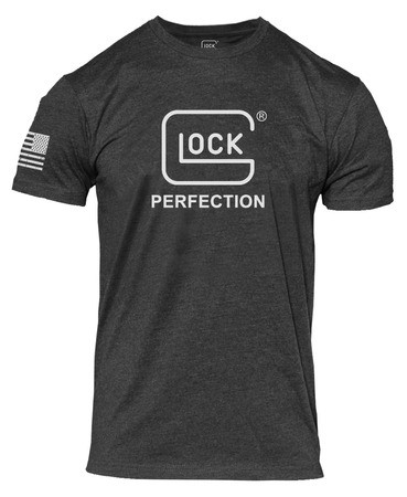 Glock AP96388, Perfection T-Shirt, XL, Charcoal