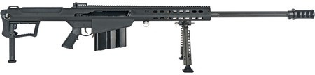 Barrett 20184, 50BMG, 10R, Fluted Barrel 29", Black