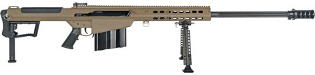 Barrett Firearms 20186, .50 BMG, 10R, Fluted, 29" Barrel, FDE