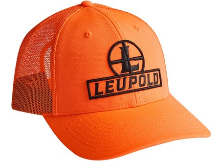 Leupold 186793, Low Profile Trucker Hat, Blaze Orange