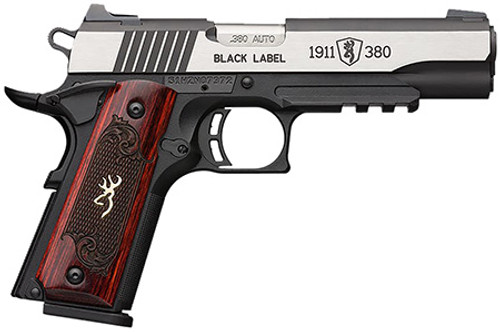 Browning 1911-380, 380 ACP, 8+1, 3.63" Barrel, Black Label Pro