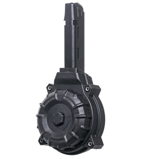 ProMag DRM-A11, Glock 17/19 50 Rd. Drum, 9mm Luger, Black Polymer
