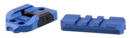 Strike R.E.X. Riser, Picatinny Rail, Blue Anodized, Low Profile Riser