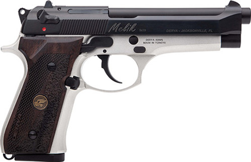 Derya Melik, 9mm Luger, 17+1, 4.90" Barrel, Two Tone, DA/SA