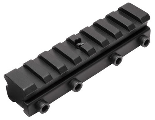 Truglo TG8953B Adapter, 3/8" to Picatinny Rail, Black, Aluminum