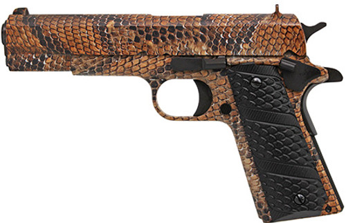Oaks Wholesale Iver 1911 A1, 45 ACP, 8+1, 5" Barrel, Rattlesnake Series