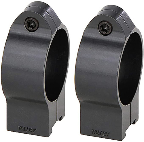 Talley Rimfire Rings, 30CZRH, 30mm, Chromoly Steel, Black Anodized