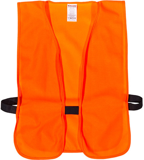 Talley Hunting Safety Vest, Youth, Polyester, Orange, Hook & Loop Closure