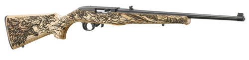 Ruger 10/22 Carbine, 22 LR, 10+1, Semi-Automatic, Engraved Wolf Stock