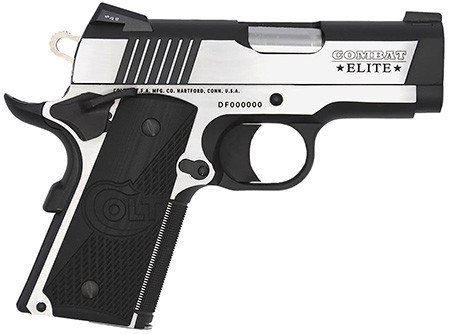 Colt Combat Elite, 9mm Luger, 8+1, 3" Barrel, SAO, Commander Series